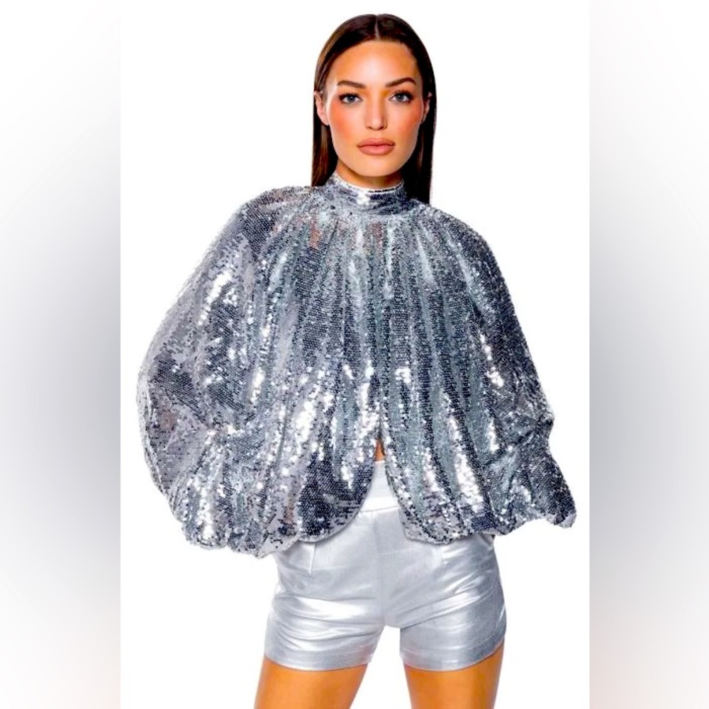 🔥🔥NEW MASTERPIECE SEQUIN PUFF SLEEVE TOP🔥🔥